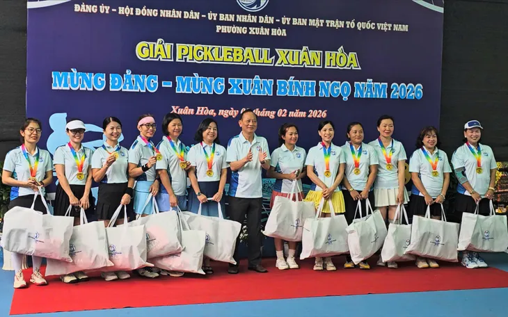 Phường Xuân Hòa tổ chức thành công Giải Pickleball Xuân Hòa "Mừng Đảng – Mừng Xuân Bính Ngọ 2026"