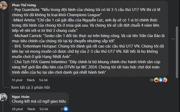 Mạng xã hội Đông Nam Á nói gì về trận thắng đậm của U17 Việt Nam trước U17 Malaysia?