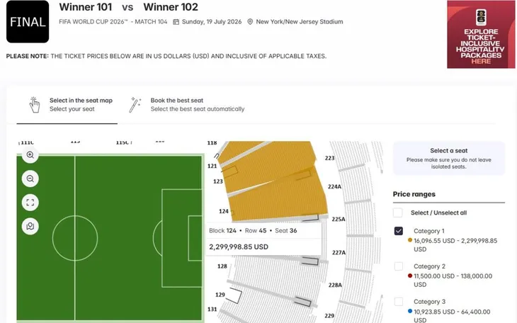 "Sốt vé" FIFA World Cup 2026™: Xu hướng thương mại hoá cực đoan