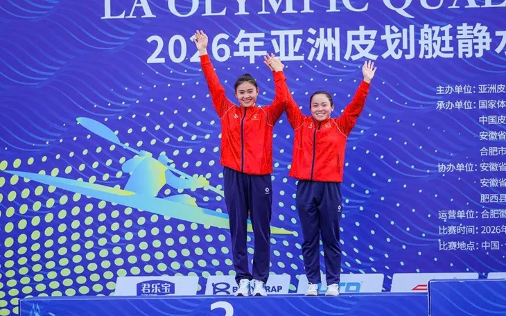 Canoeing Việt Nam giành 2 HCB, 1 HCĐ tại Giải vô địch châu Á 2026