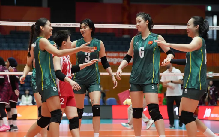 Bóng chuyền nữ Việt Nam áp đảo Qatar trong trận ra quân ASIAD 2026