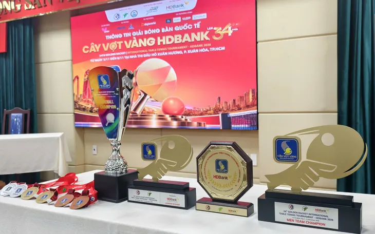 Giải bóng bàn quốc tế Cây vợt vàng 2026 trở lại sau 7 năm, quy tụ 30 đội tranh tài