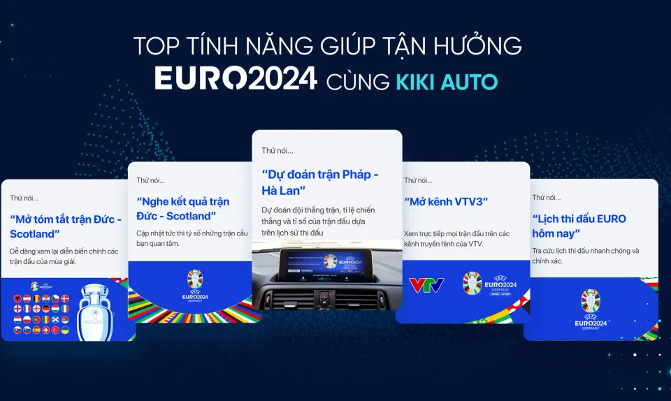 Trợ lý giọng nói Kiki Auto cập nhật tính năng mới cho mùa Euro 2024