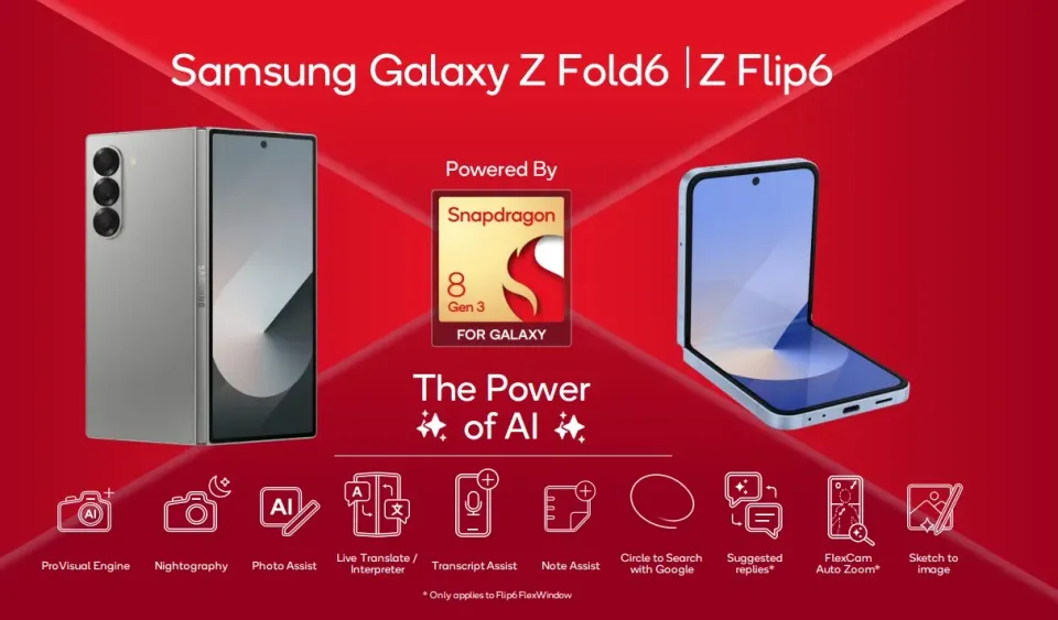 Snapdragon 8 Gen 3 mang tới trải nghiệm AI vượt trội trên dòng Galaxy Z mới