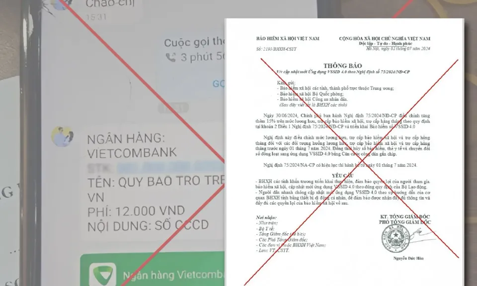 Cảnh báo chiêu trò lừa đảo cập nhật VssID 4.0 để đánh cắp thông tin