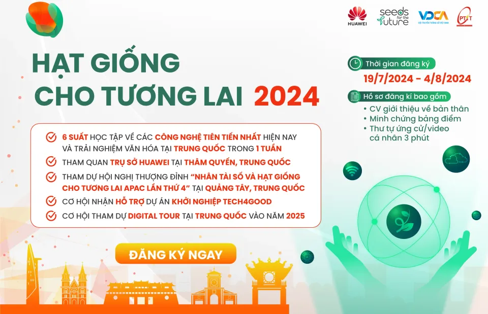 "Hạt giống cho Tương lai 2024" chính thức khởi động, nhiều cơ hội học tập hấp dẫn dành cho sinh viên