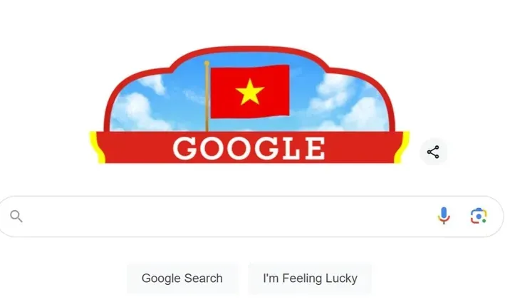 Google dùng doodle đặc biệt chào mừng Quốc khánh Việt Nam