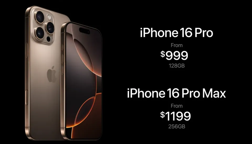 iPhone 16 Pro ra mắt với 4 tùy chọn màu sắc, giá từ 999 USD
