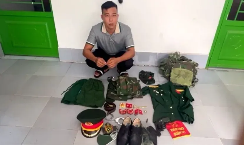1 thanh niên ở Đồng Tháp giả danh sĩ quan quân đội