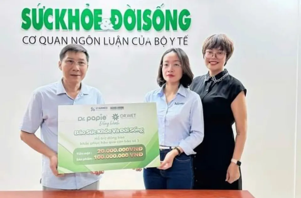 Tập đoàn Dược Phẩm STARMED chung tay sẻ chia cùng đồng bào bão lũ