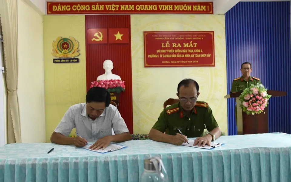 Cà Mau: Ra mắt mô hình Tuyến đường đảm bảo an ninh, an toàn khép kín