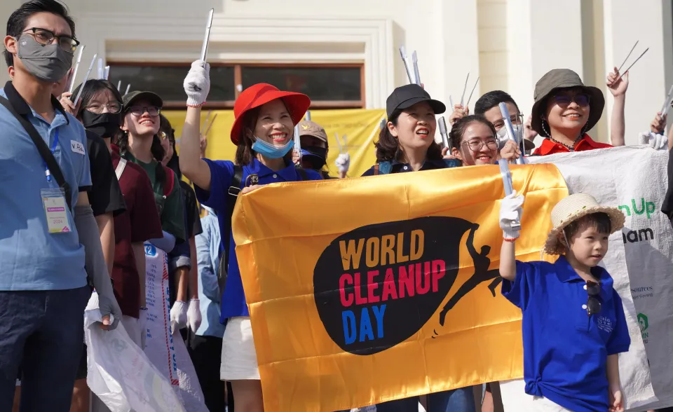 910kg rác được thu gom trong “World Cleanup Day 2024 - Ngày hội Dọn rác tại Hà Nội”