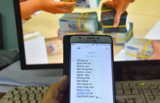 Kích vào đường link lạ, người phụ nữ bị “bay” gần 100 triệu đồng trong tài khoản