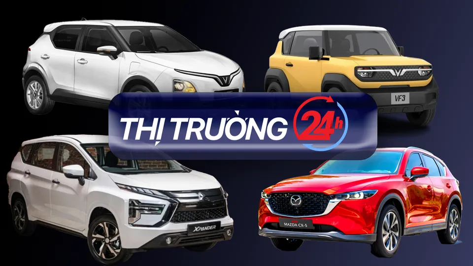 Xe điện VinFast bứt phá, crossover và MPV chiếm lĩnh thị trường tháng 11/2024