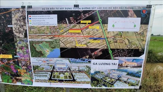 Hưng Yên: Khẩn trương giải phóng mặt bằng thực hiện Dự án đường sắt Lào Cai - Hà Nội - Hải Phòng