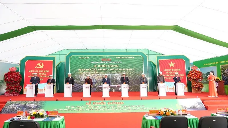 Khởi công dự án nhà ở xã hội tại Quảng Ngãi