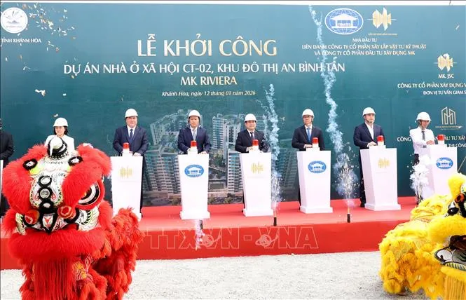 Khánh Hòa khởi công hai dự án nhà ở xã hội quy mô lớn