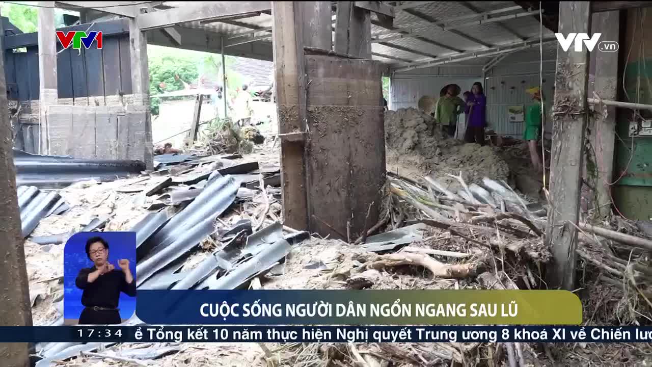 Nghệ An: Người dân vùng lũ phải mất nhiều tuần nữa mới ổn định cuộc sống - Video đã phát trên VTV | VTV.VN
