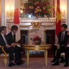 Party chief meets with Japanese senior officials