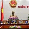 Monthly government press conference held