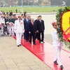 Party and State leaders pay tribute to President Ho Chi Minh