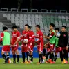 Vietnam footballers practised to match Iraq