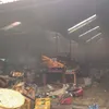 Fire destroys Vietnamese market in Laos