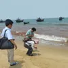 Unusually-coloured seawater seen in Quang Binh