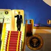 President Obama arrives in Hanoi