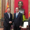 Party and State leaders welcome Chinese State Councilor