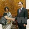 President Tran Dai Quang thanks out-going UN Resident Coordinator