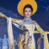 Phong Nha Ke Bang National Park portrayed on Vietnamese ao dai