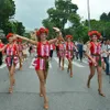 International dancers perform on Hanoi's walking streets