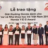 11th Honda Y-E-S Award honours young Vietnamese scientists, engineers