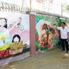 Colourful mural street opened in Da Nang city