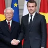 Party chief sends cable of gratitude to French President