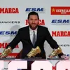 Messi receives record 5th Europe's Golden Shoe