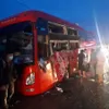Dozens injured in bus collision