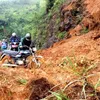 Hà Giang repairs landslide road due to heavy rain