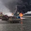 Aftermath of Hai Phong ship fire