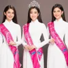 Miss Vietnam 2016’s top 3 enchant in Ao dai