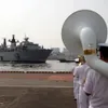 British warship docks in Tokyo