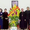 NA Chairwoman extends Christmas greetings to Hanoi Archdiocese