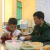 Border soldiers help poor children access education