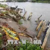 Mekong Delta suffers from coastal erosion, landslides