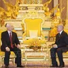 Leader holds talks with Cambodian King