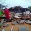 Three houses collapse due to flood tides