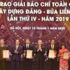 Winners of National Press Awards on Party building honoured