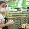 NutiFood soymilk on shelves of Walmart supermarkets in China