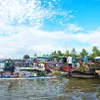 Bustling Nga Nam floating market